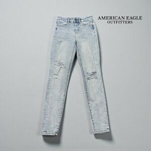 American Eagle Outfitters, Curvy High-Rise Jegging, Size 4 Regular, Blue